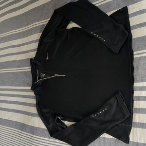 Nike Black dri-fit Half-Zip Long Sleeve Top